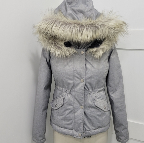 Hollister Ultimate Down Collection Grey Jacket Size XS - Picture 2 of 16